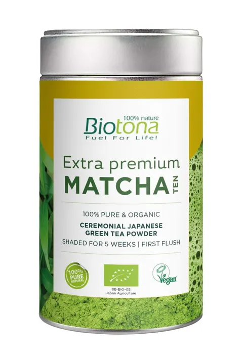 Herbata Zielona Matcha Japońska Extra Premium BIO 70g Biotona