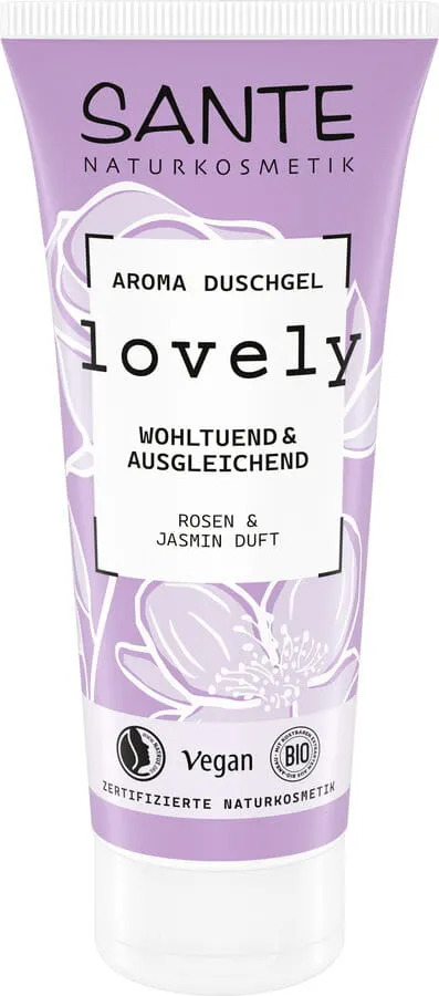 Żel pod Prysznic Lovely Róża i Jaśmin ECO 200 ml Sante