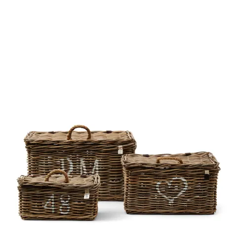 Zestaw 3 koszy Rustic Rattan Classic Riviera Maison