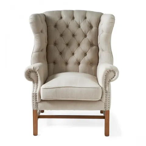 Fotel Franklin Park Wing Riviera Maison linen flax