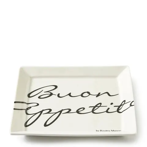 Talerz Buon Appetito Square Riviera Maison 18x18