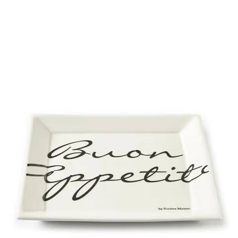 Talerz Buon Appetito Square Riviera Maison 22 x 22