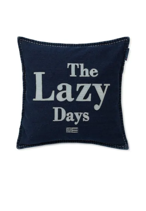 Poszewka Lazy Days Denim Twill Patch Cotton Lexington 50x50