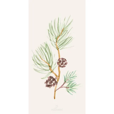 Papierowe serwetki pine branch w/cones IB Laursen 10 x 20 cm