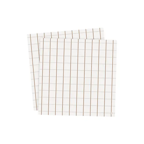 Papierowe serwetki Ernst squares white/caramel