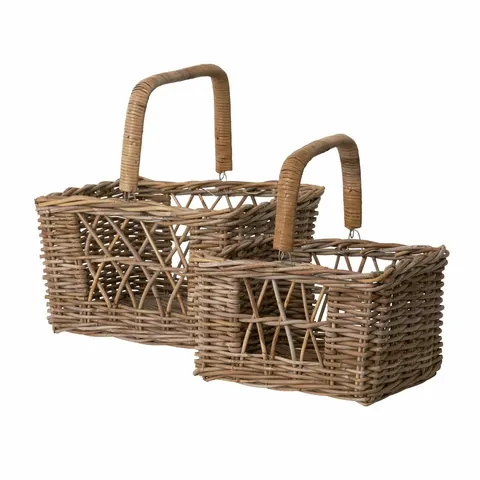 Kosz rattanowy Howie Basket 40X35H42 Lauvring M Duży