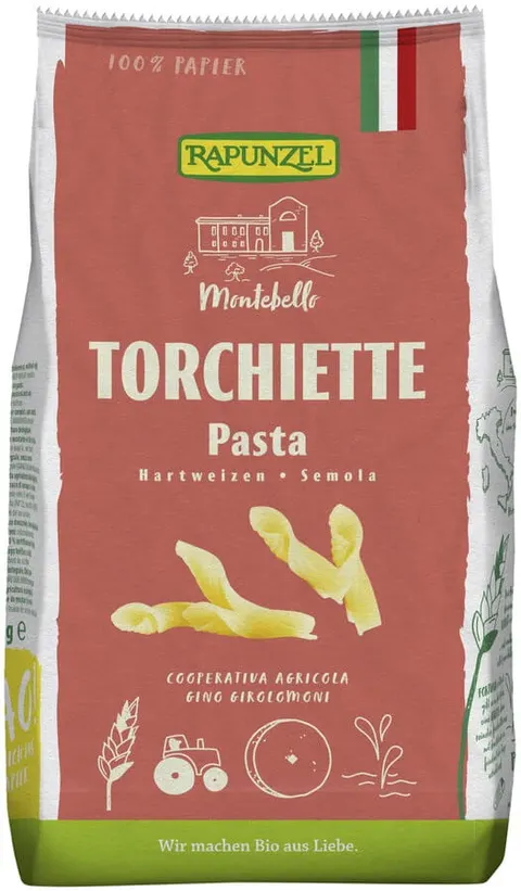 Makaron Semolinowy Torchiette BIO 500 g Rapunzel