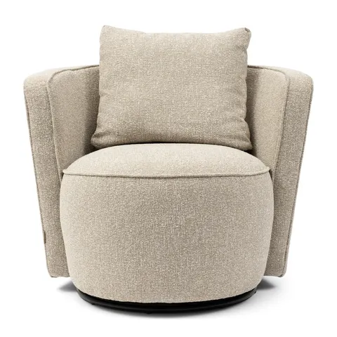 Fotel Cipriani Swivel Armchair, Mountain Weave Dune Sand Riviera Maison