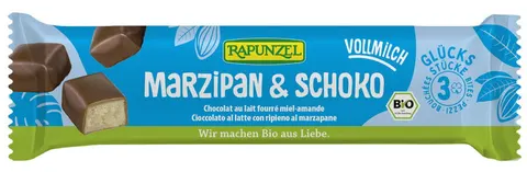 Batoniki Marcepanowe z Miodem w Czekoladzie Mlecznej BIO 50g Rapunzel