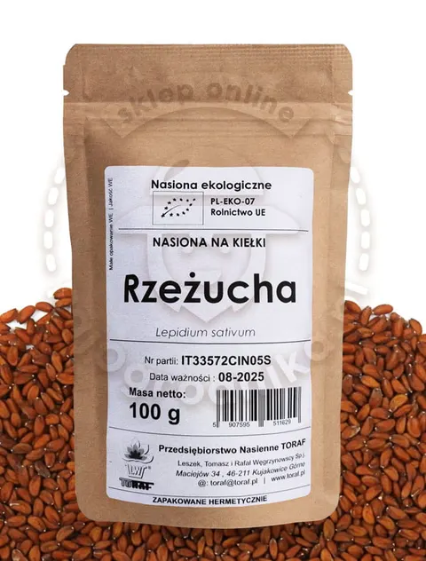 Rzeżucha nasiona na kiełki BIO Ekologiczne 100g
