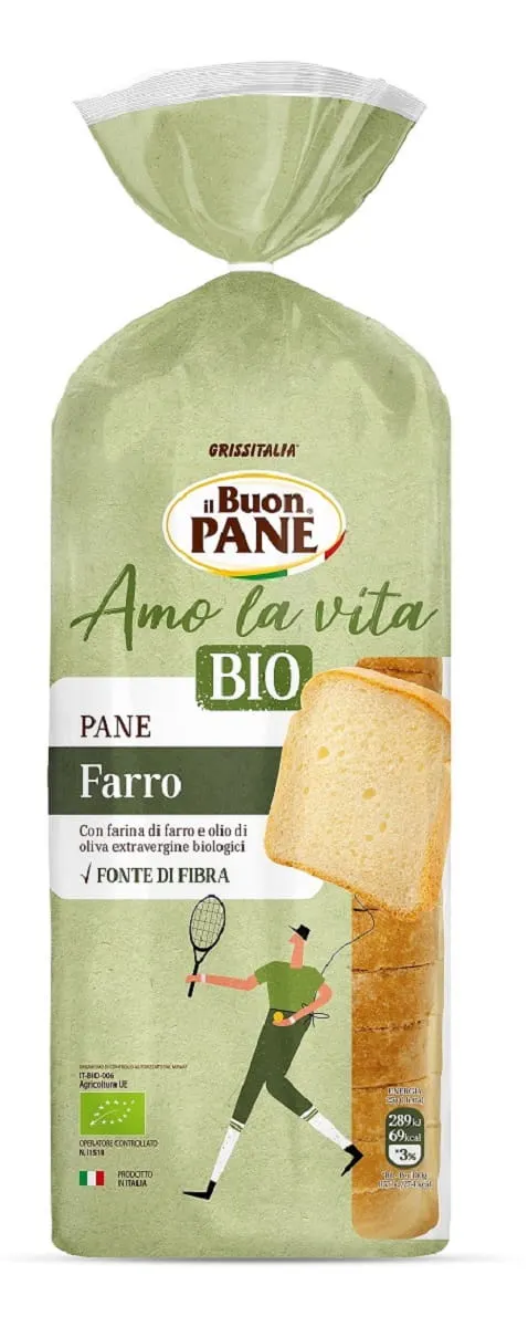 Chleb Tostowy Orkiszowy Krojony BIO 400 g Il Buon Pane