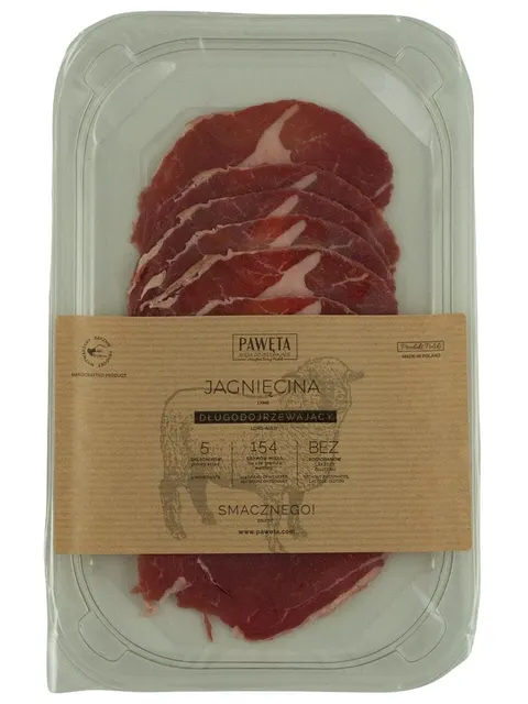 Jagnięcina Dojrzewakąca Plastry Bezglutenowa 65g Pawęta