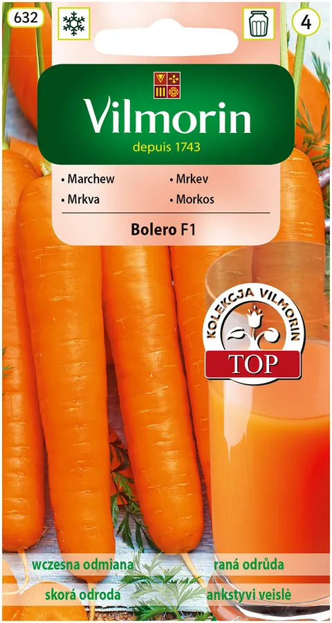 Marchew Bolero F1 2,5g - VILMORIN