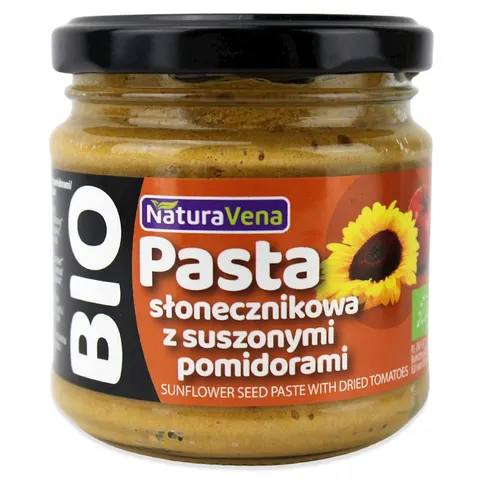 Pasta Słonecznikowa z Suszonymi Pomidorami BIO 185g Naturavena