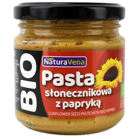 Pasta Słonecznikowa z Papryką BIO 185 g Naturavena