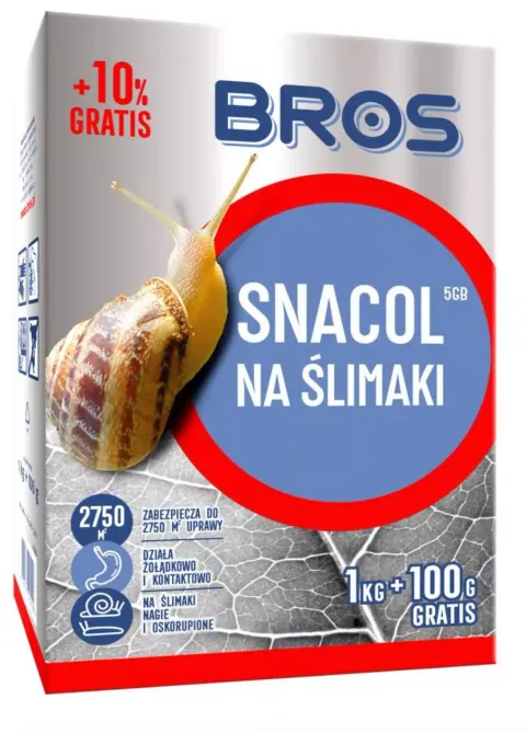 Bros Snacol 3GB 1kg+100g gratis preparat na ślimaki