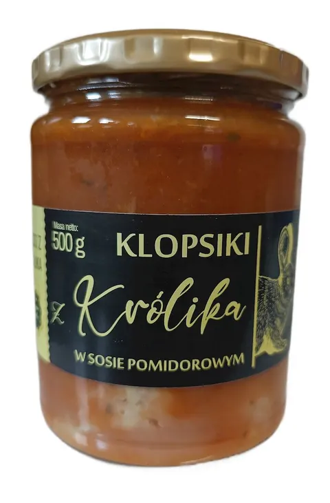 Klopsiki z Królika w Sosie Pomidorowym 500g Amciu