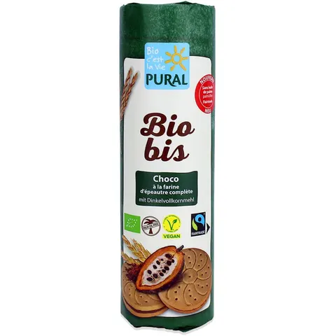 Ciastka Markizy Orkiszowe z Kremem Kakaowym Fair Trade BIO 320 g Pural