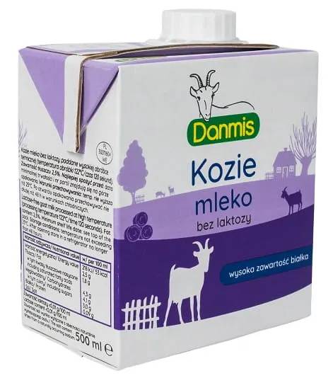 KOZIE MLEKO BEZ LAKTOZY 500 ml - DANMIS