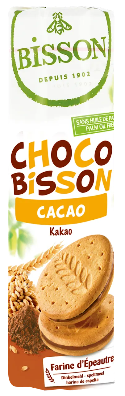 Ciastka Markizy Orkiszowe z Kremem Kakaowym BIO 300 g Bisson