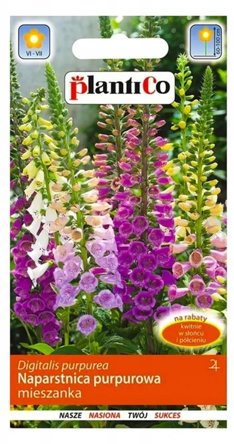 Naparstnica purpurowa MIX nasiona 0,3g - PlantiCo