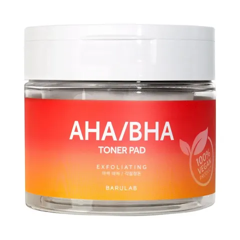 PŁATKI DO TWARZY TONIZUJĄCE AHA/BHA 160 g - BARULAB