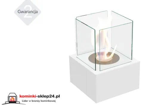 Biokominek TANGO 2 biały