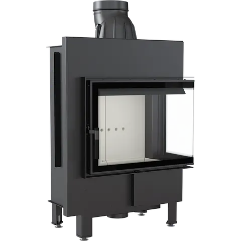 wkład kominkowy LUCY 12 prawy BS z acumotte + dolot, moc 5-15 kW