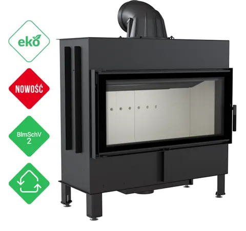 wkład kominkowy LUCY 16 z acumotte + dolot, moc 7-20 kW