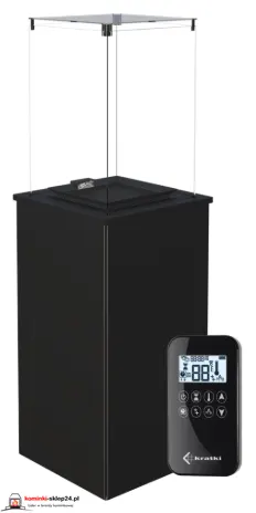 Ogrzewacz gazowy PATIO M panel czarny na pilota, moc: 4,9-8,2 kW