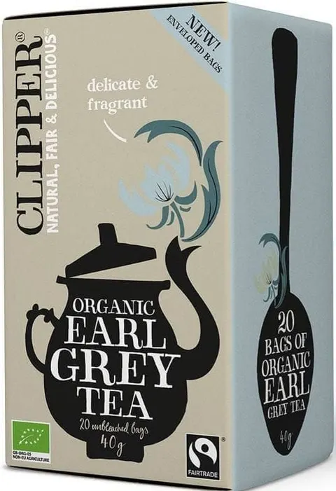 Herbata Czarna Earl Grey Fair Trade BIO 40 g Clipper