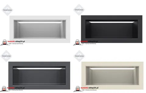 kratka kominkowa luft 90x200 mm - kolor: czarny biały kremowy grafitowy
