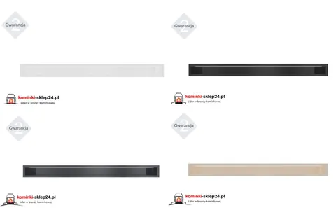 kratka kominkowa luft 90x1000 mm - kolor: czarny biały kremowy grafitowy