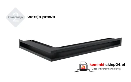 kratka LUFT SF (płytka) narożny lewa / prawa grafit 600x400x60