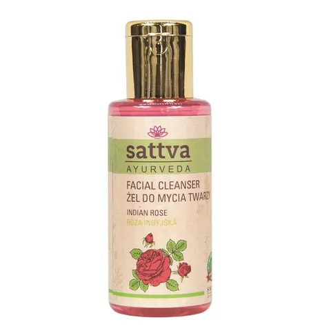 Żel do Mycia Twarzy Róża Indyjska 100 ml Sattva