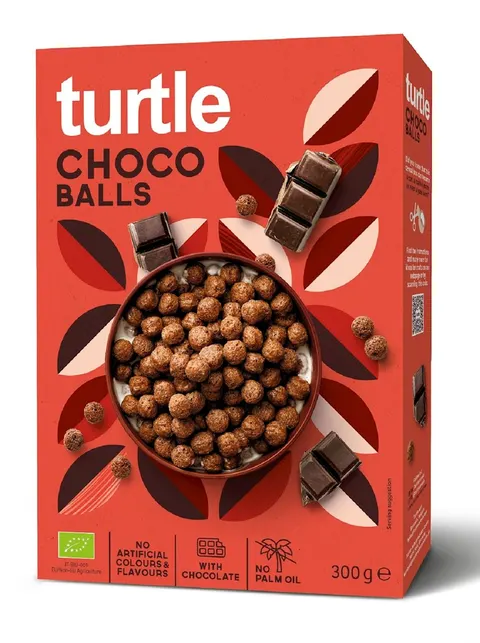 Kulki Zbożowe Czekoladowe BIO 300g Turtle