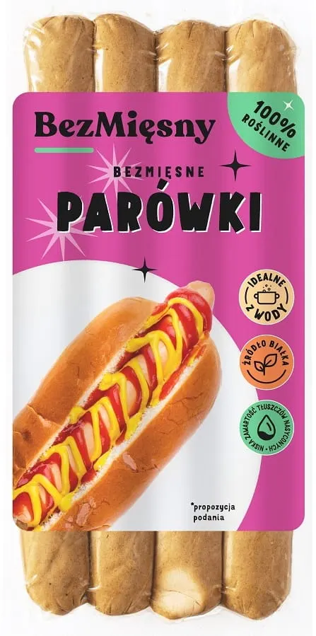 Parówki Roślinne 180g Bezmięsny