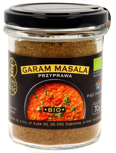Garam Masala Bezglutenowa BIO 70g Pięć Przemian
