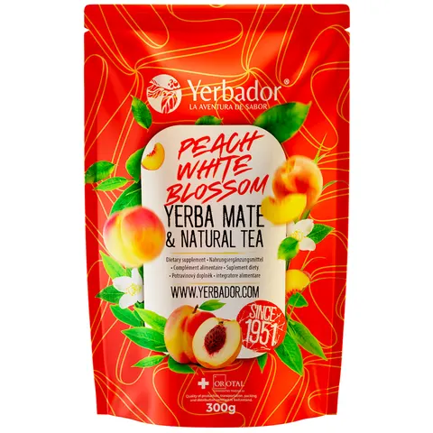 Yerba Mate Peach White Blossom 300g Yerbador