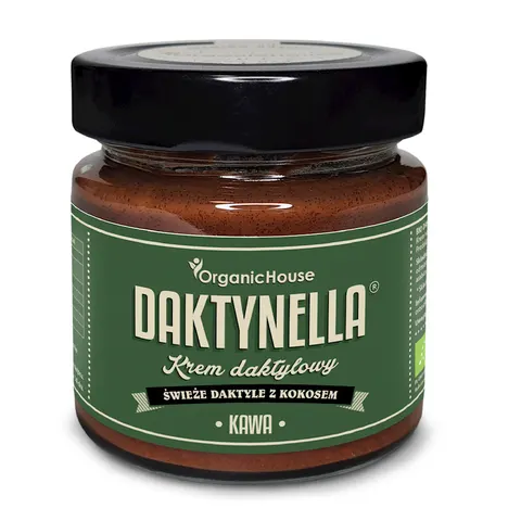 Krem Kokos - Daktyle Medjool - Kawa Bezglutenowy BIO 190g OrganicHouse (Daktynella)