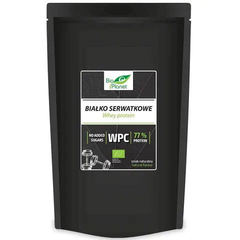 Białko Serwatkowe Naturalne (WPC 77) BIO 500g Bio Planet