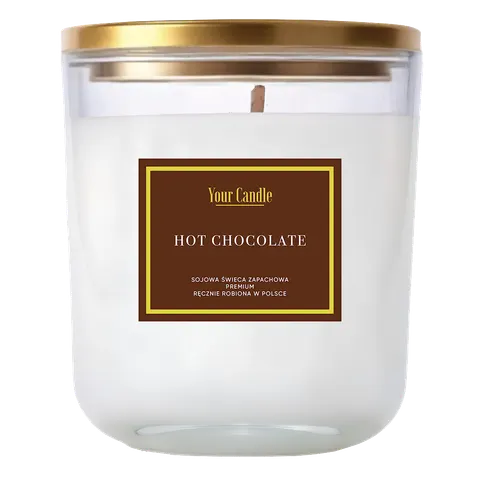 ŚWIECA SOJOWA ZAPACHOWA HOT CHOCOLATE 180 ml - YOUR CANDLE (PRODUKT SEZONOWY)