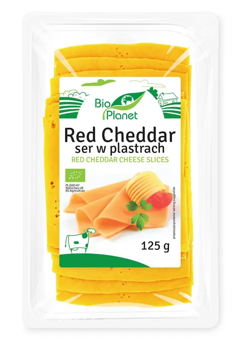 Ser Red Cheddar Plastry 125g Bio Planet