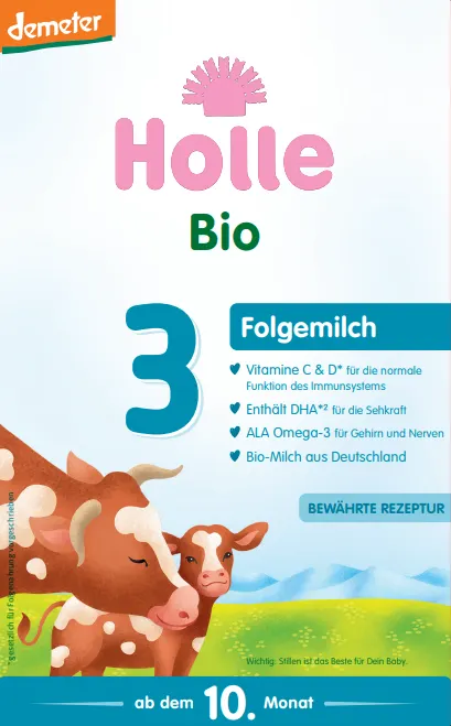 Mleko Krowie 3 Następne dla Niemowląt po 6 m-c Demeter BIO 600g Holle