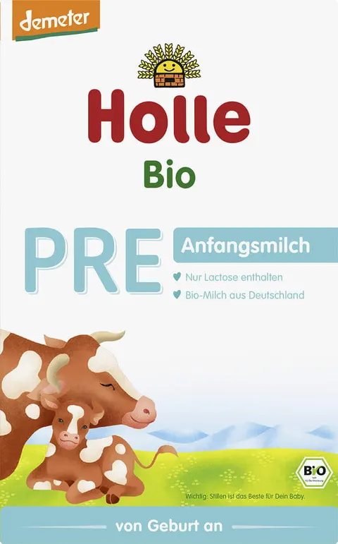 Mleko Krowie Pre Początkowe dla Niemowląt Demeter BIO 400g Holle