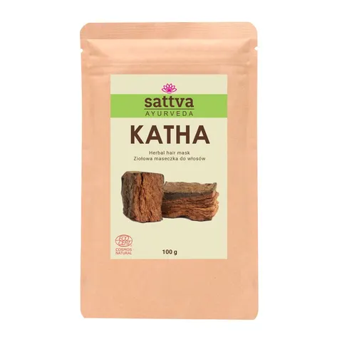 MASECZKA ZIOŁOWA DO WŁOSÓW KATHA ECO 100 g - SATTVA (AYURVEDA)