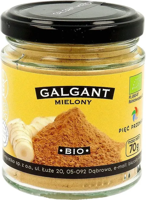 Galgant Mielony Bezglutenowy BIO 70 g Pięć Przemian