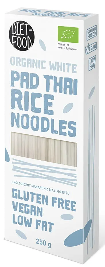 Makaron Ryżowy Noodle Pad Thai Bezglutenowy BIO 250 g Diet-Food