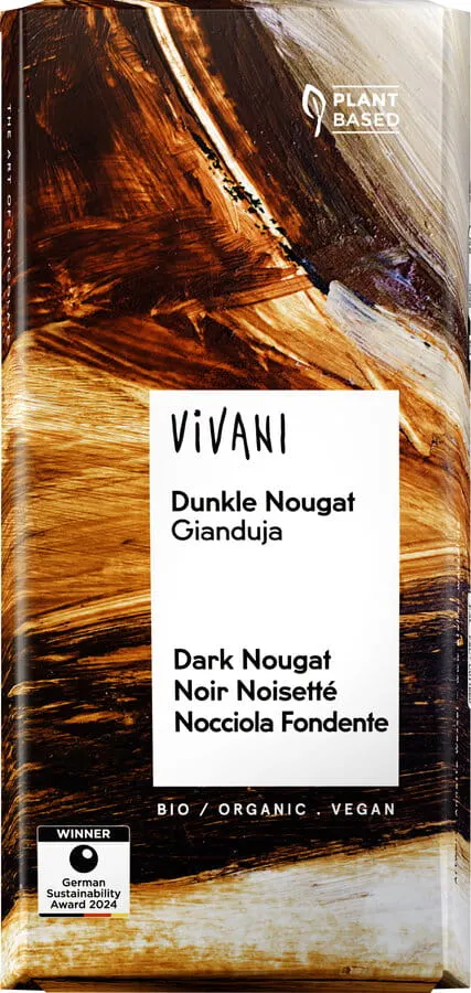 Czekolada Gorzka Nugatowa BIO 80g Vivani