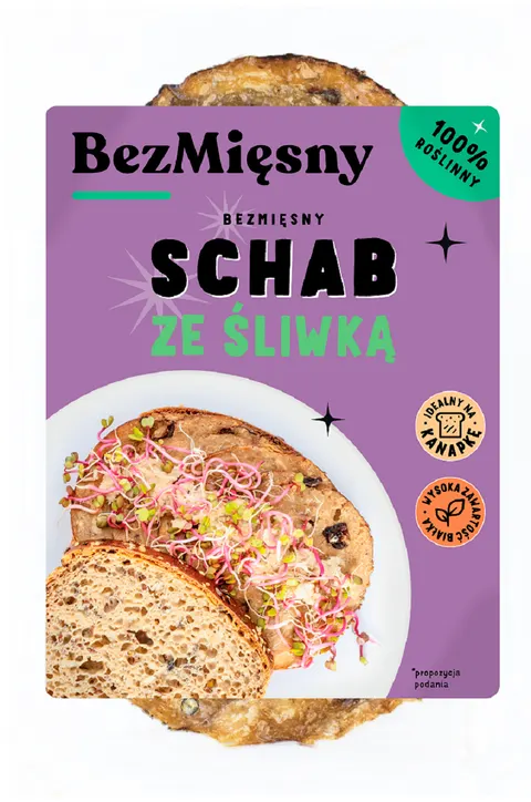 SCHAB ZE ŚLIWKĄ ROŚLINNY 100 g - BEZMIĘSNY